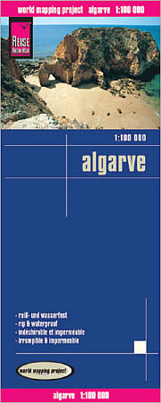 Algarve Road and Topographic Tourist Map.