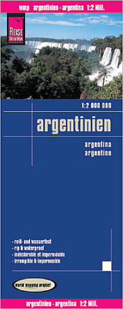 Argentina Road and Topographic Tourist Map.