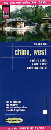 Western China Road and Topographic Tourist Map.