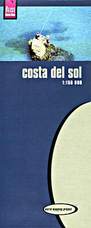 Costa del Sol Road and Topographic Tourist Map.