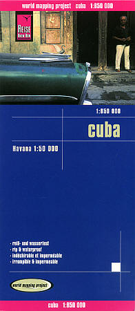 Cuba Road and Topographic Tourist Map.