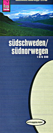 Scandinavia South (Sweden & Norway) Road and Topographic Tourist Map.