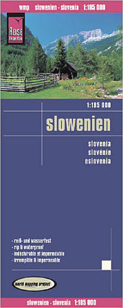 Slovenia, Road and Topographic Tourist Map.