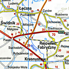 Ukraine Road and Topographic Tourist Map.