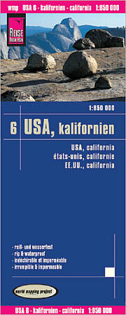 California Road and Topographic Tourist Map.