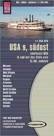 USA 9, Southeast Road and Topographic Tourist Map.