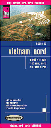 Vietnam North Road and Topographic Tourist Map.