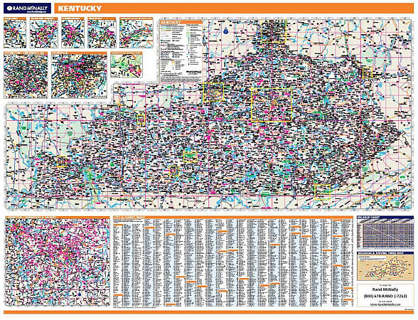 Kentucky WALL Map.