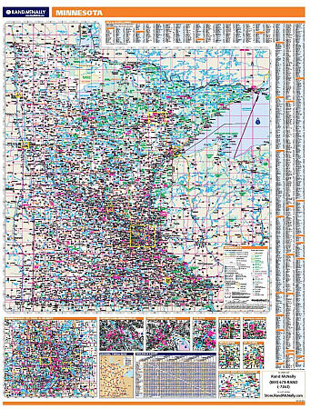 Minnesota Rim Map Minnesota WALL Map.