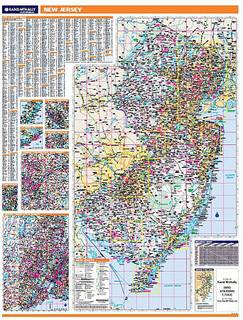 New Jersey WALL Map.