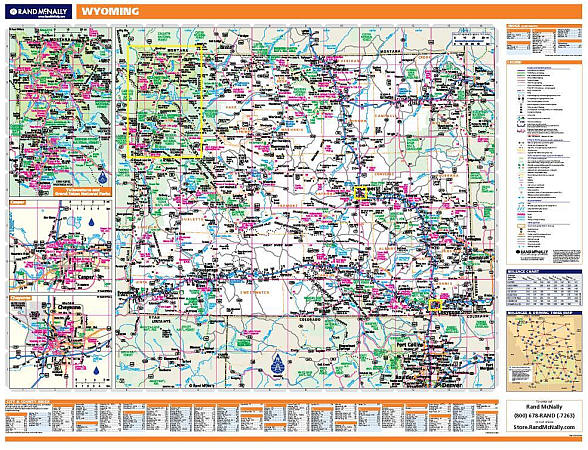 Wyoming WALL Map.