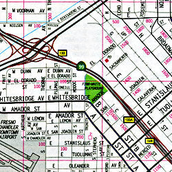 Fresno and Clovis, California, America.