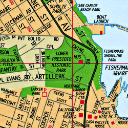 Monterey and Carmel "Easy Finder", California, America.