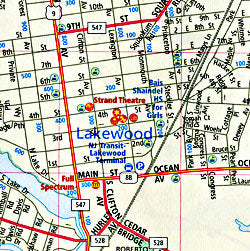 Cumberland County WALL Map, New Jersey, America.