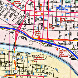 Sioux Falls and Sioux City, South Dakota, America.