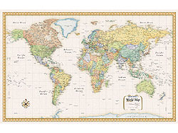 World M Series Political WALL Map.