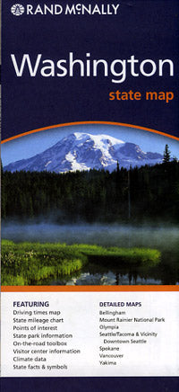 Washington State Road and Tourist Map, America.