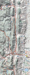 Boulder and Nederland Hiking Map.