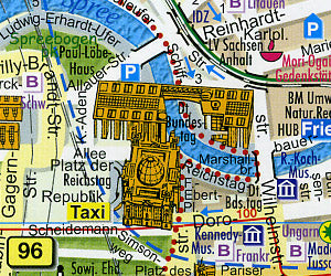 BERLIN Panoramic and Street Plan, Germany.