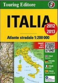 Italy Road and Shaded Relief Tourist Road ATLAS.