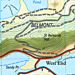 Virgin Islands National Park Road and Recreation Map, St.