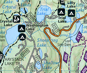 Wasatch Front and Strawberry Valley, Road and Recreation Map, Utah, America.