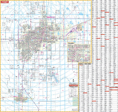 Amarillo WALL Map.