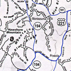 Avery, Yancey and Mitchell County, North Carolina, America.