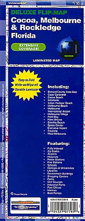 Cocoa and Melbourne "Flipmap" Florida, America.