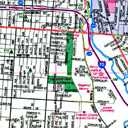 Columbus "Flipmap", Ohio, America.