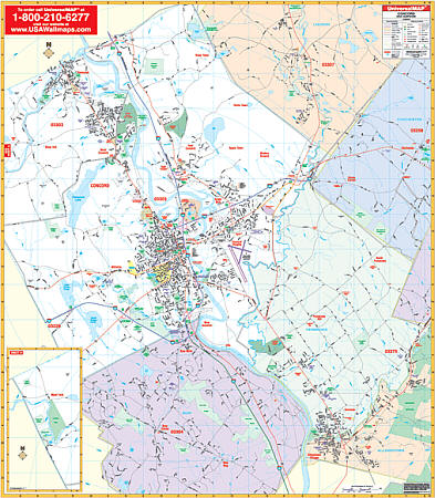 Concord WALL Map.