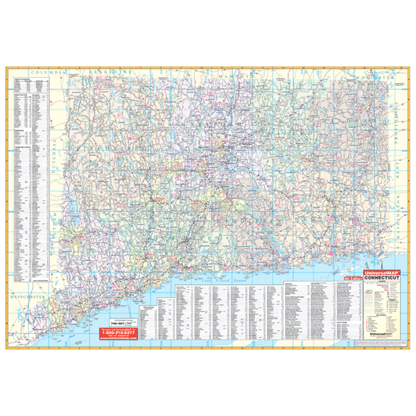 Connecticut WALL Map.