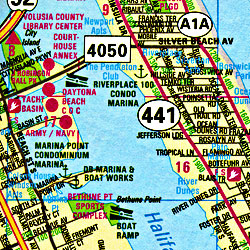 Daytona Beach Street ATLAS, Florida, America.