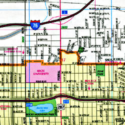 DENVER "Flipmap" Colorado, America.