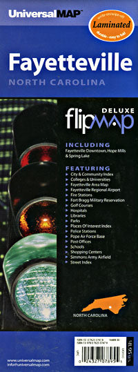 Fayetteville "Flipmap" North Carolina, America.