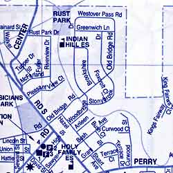 Flint and Genesee County Street ATLAS, Michigan, America.