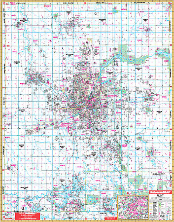 Flint WALL Map.