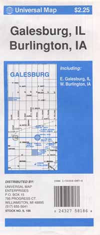 Galesburg and Burlington, Iowa, America.