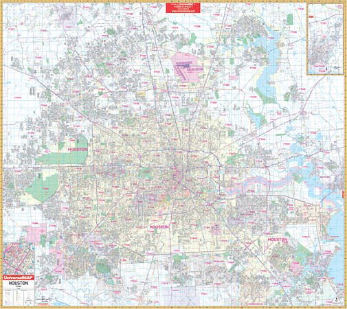 Houston WALL Map.