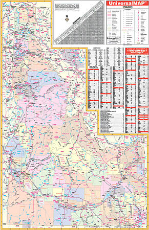 Idaho WALL Map.