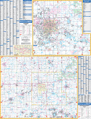 Jackson and Jackson WALL Map.