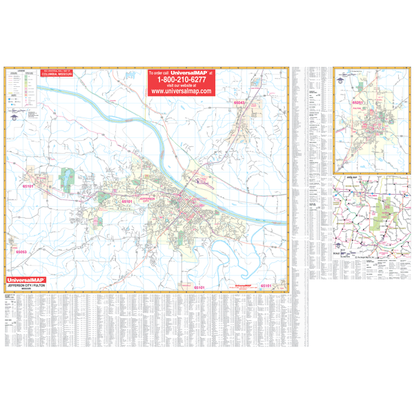 Jefferson WALL Map.