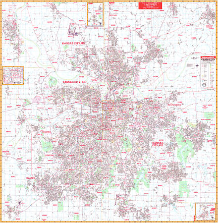 Kansas City WALL Map.