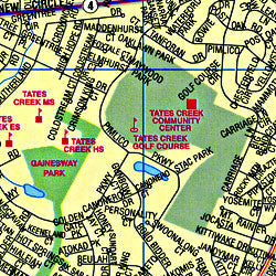 Lexington "Flipmap" Kentucky, America.