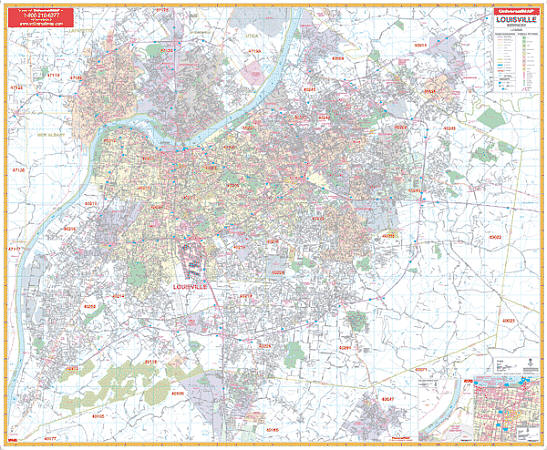 Louisville WALL Map.