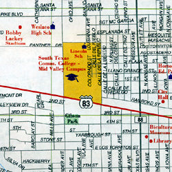 McAllen and Edinburg, Texas, America.