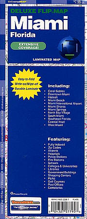 Miami "Flipmap" Florida, America.