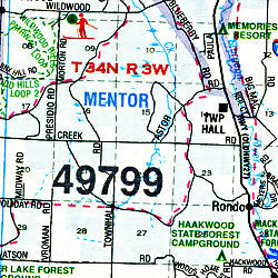 Michigan Road and Recreational Travel Atlas, America.