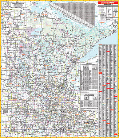 Minnesota WALL Map.