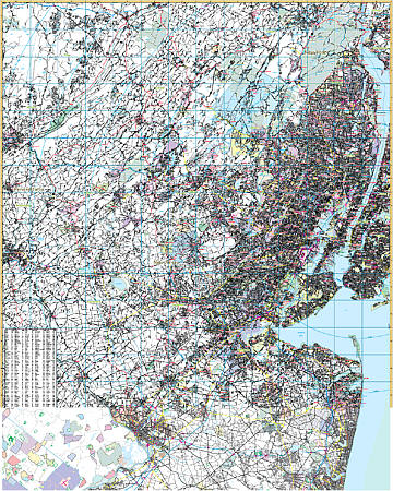 New Jersey North Vicinity WALL Map.